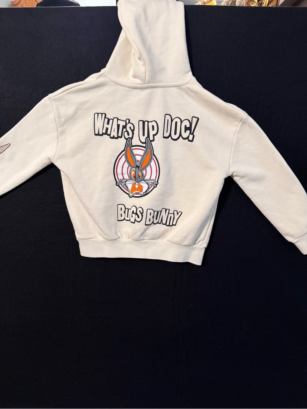 Iceberg Cream Kids Hoodie with Bugs Bunny 'What's Up Doc!' Graphic
